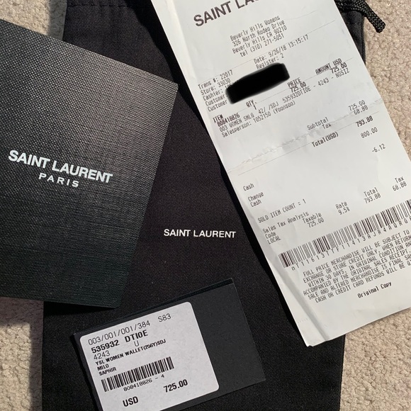 Saint Laurent Sac Du Jour Souple Wallet - Picture 8 of 8